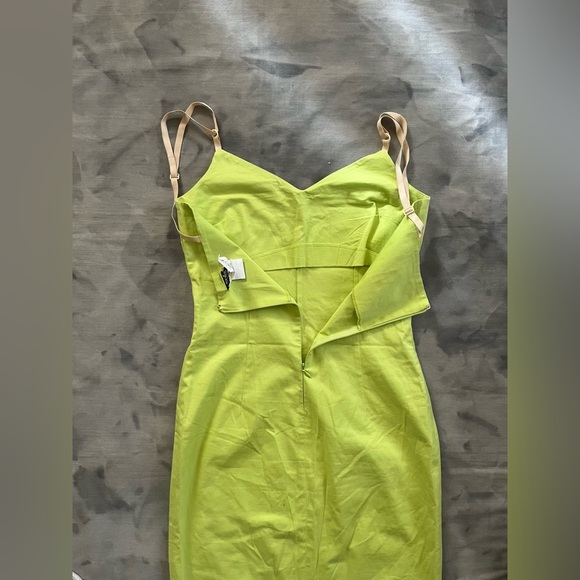 Dolce and Gabbana Lime Green Mini Dress - Picture 5 of 6